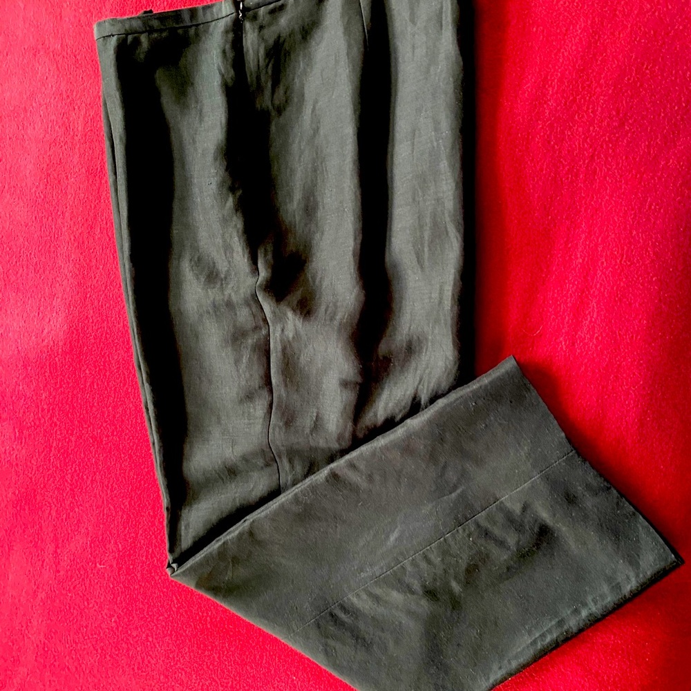 Oscar de la Renta Silk/Linen Lined Pants